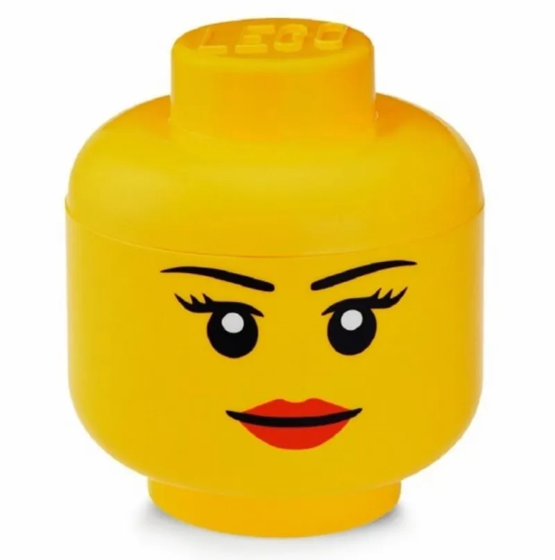 Úložný box LEGO úložná hlava (veľkosť S) - dievča