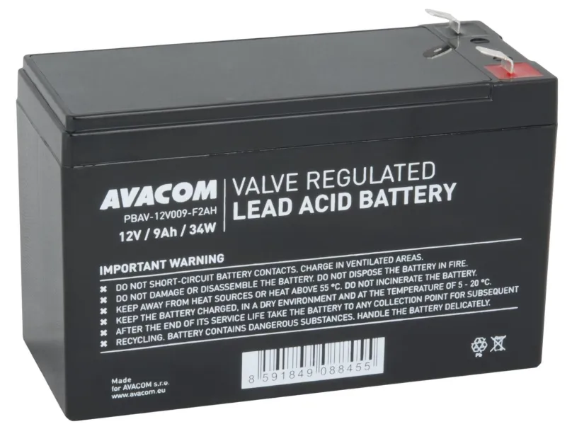 Batéria pre záložné zdroje AVACOM batéria 12V 9Ah F2 HighRate