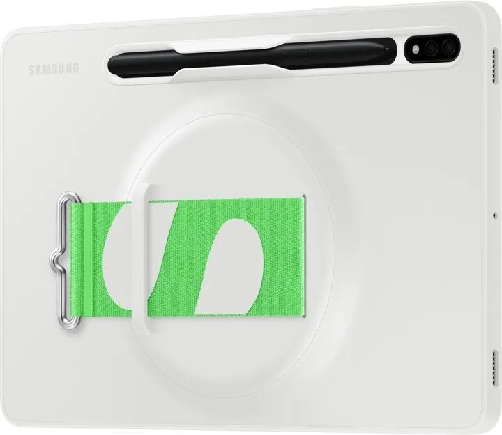 Puzdro na tablet Samsung Galaxy Tab S8 Zadný kryt s pútkom biely