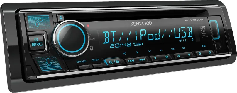 Autorádio KENWOOD KDC-BT665U, s CD mechanikou, výkon zosilňovača 4x50 W, veľkosť 1 DIN, od