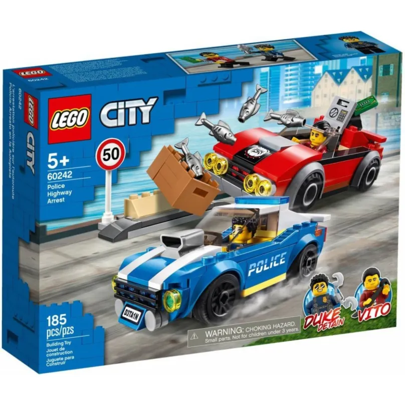 LEGO stavebnice LEGO City Police 60242 Policajná naháňačka na diaľnici