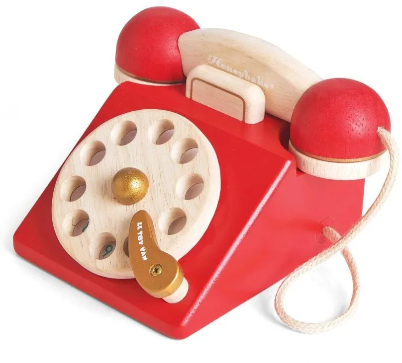 Didaktická hračka Le Toy Van Telefón Vintage