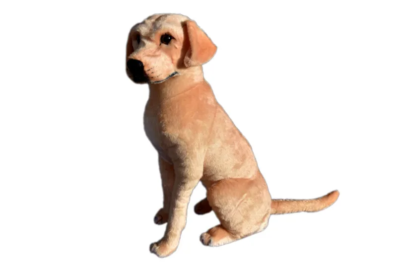 Plyšový sediaci pes Labrador, 70cm