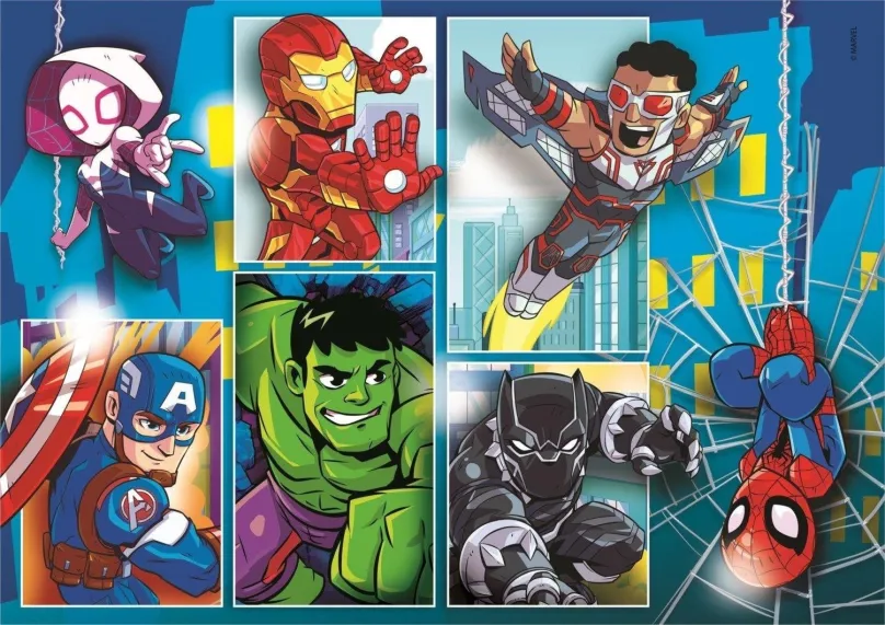 Puzzle Clementoni Puzzle Superhrdinovia Marvel 2x20 dielikov