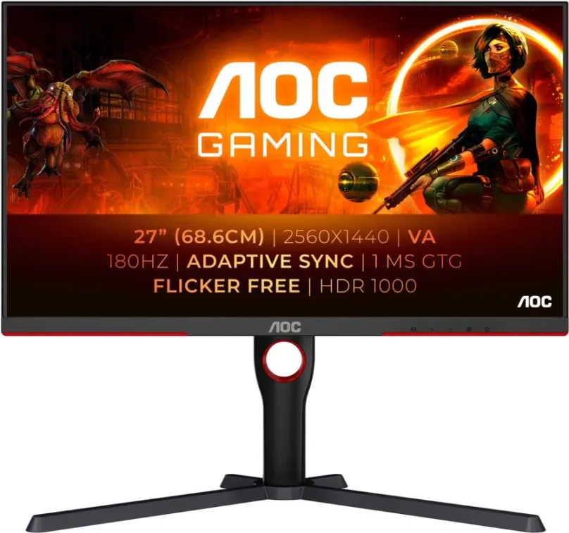 LCD monitor 27" AOC Q27G3XMN/BK Gaming