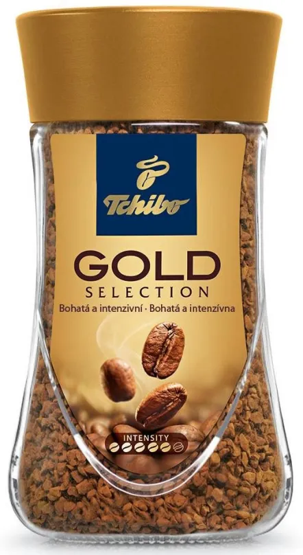 Káva Tchibo Gold Selection 200g, instantná, 100% arabica, pôvod Nemecko, stupeň praže