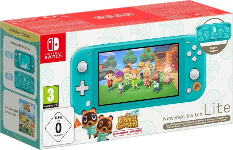 Herná konzola Nintendo Switch Lite - Turquise + Animal Crossing New Horizons