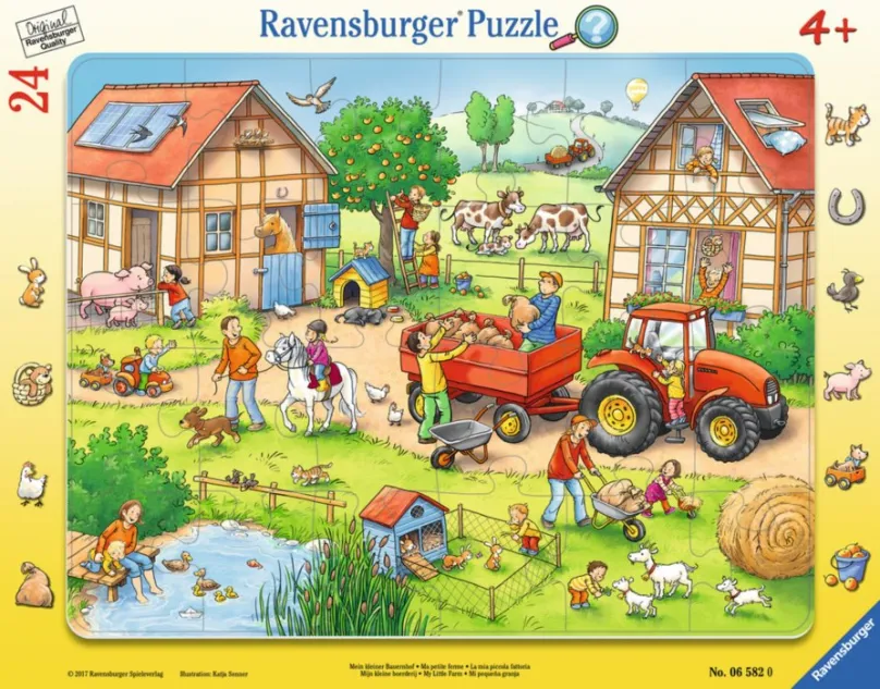 RAVENSBURGER Puzzle Moja malá farma 24 dielikov