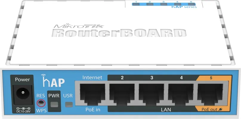 WiFi Access Point Mikrotik RB951Ui-2nD, , 802.11/n, až 300 Mb/s (2,4 GHz 300 Mb/s), 5 x L