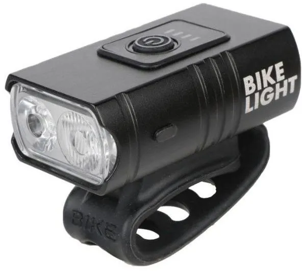 Svetlo na bicykel Entac Nabíjacie predné LED svetlo na bicykel 8W čierne