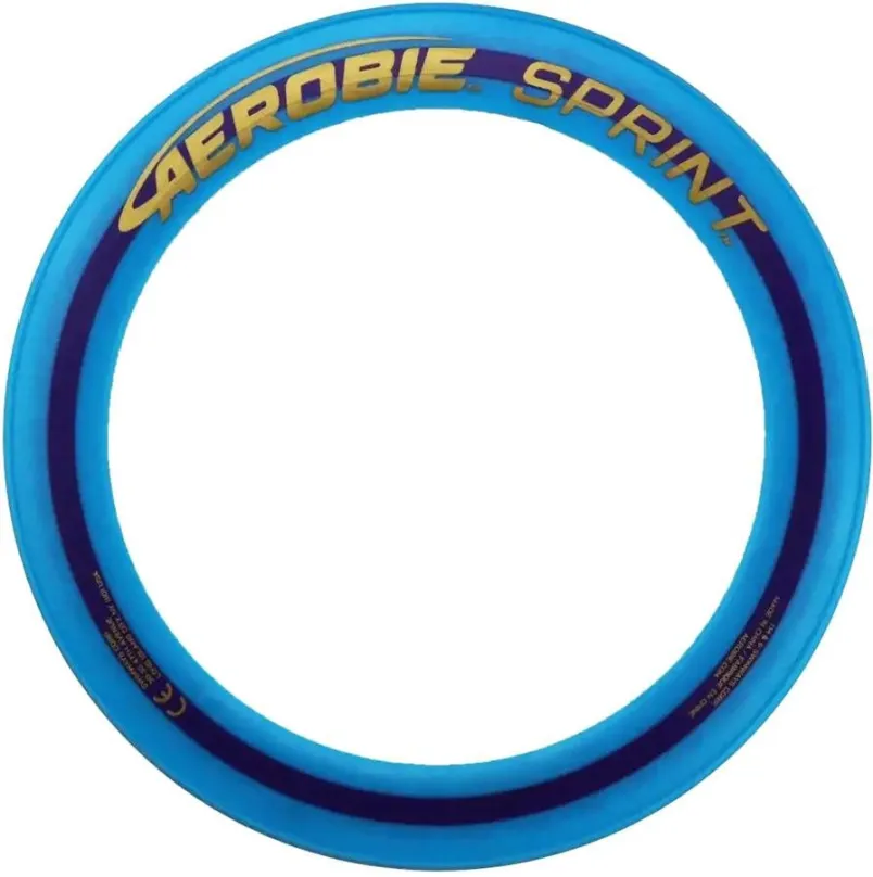 Frisbee Aerobie SPRINT modrý, rekreačný, s priamou trajektóriou, tvar je kruh, modrá farba