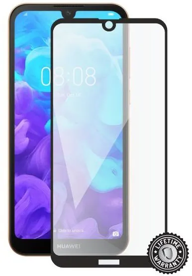 Ochranné sklo Screenshield HUAWEI Y5 (2019) (full COVER black), pre Huawei Y5 (2019), zaob
