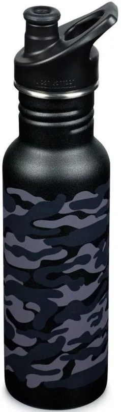Fľaša na pitie Klean Kanteen Classic Narrow w/Sport Cap, black camo, 532 ml