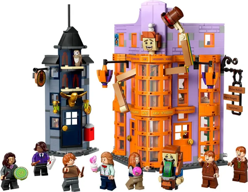 LEGO stavebnica LEGO® Harry Potter™ 76422 Priečna ulica: Kratochvíľne kúzelnícke pikle