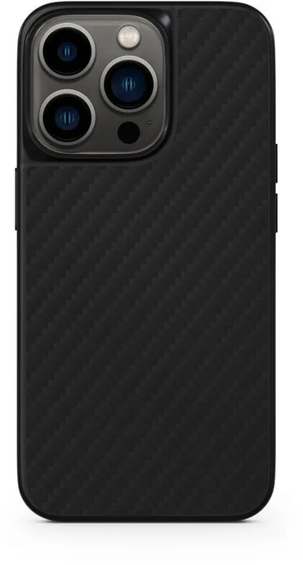 Kryt na mobil Epico Hybrid Carbon kryt pre iPhone 14 Plus s podporou uchytenia MagSafe - čierny