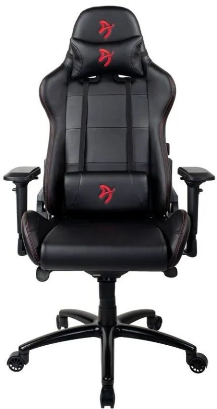 Herný stoličky AROZZI VERONA Signature PU čierna s červeným logom