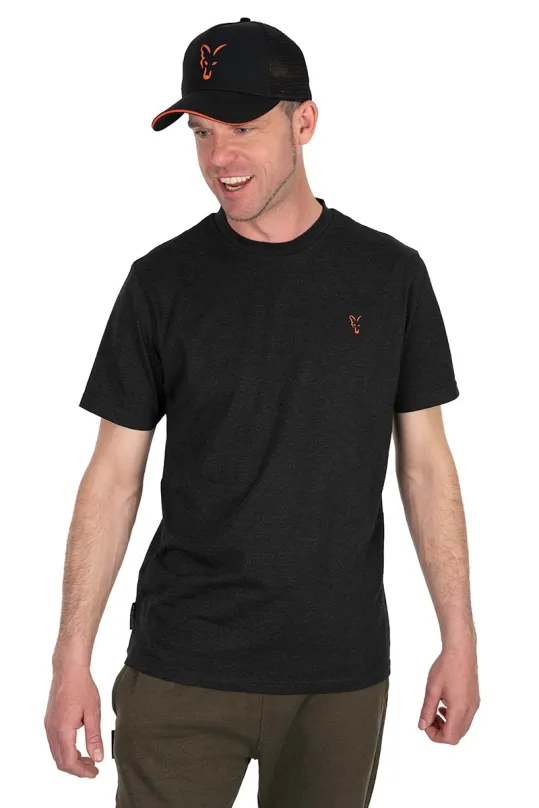 FOX Tričko Collection Black/Orange T-Shirt S