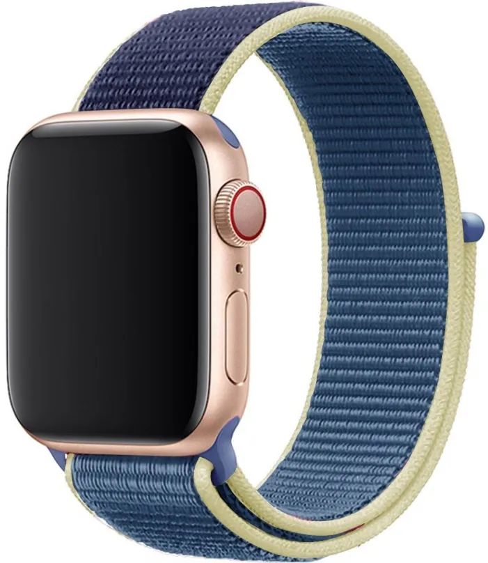 Remienok Eternico Airy pre Apple Watch 42mm / 44mm / 45mm / Ultra 49mm Aura Blue and Gold edge