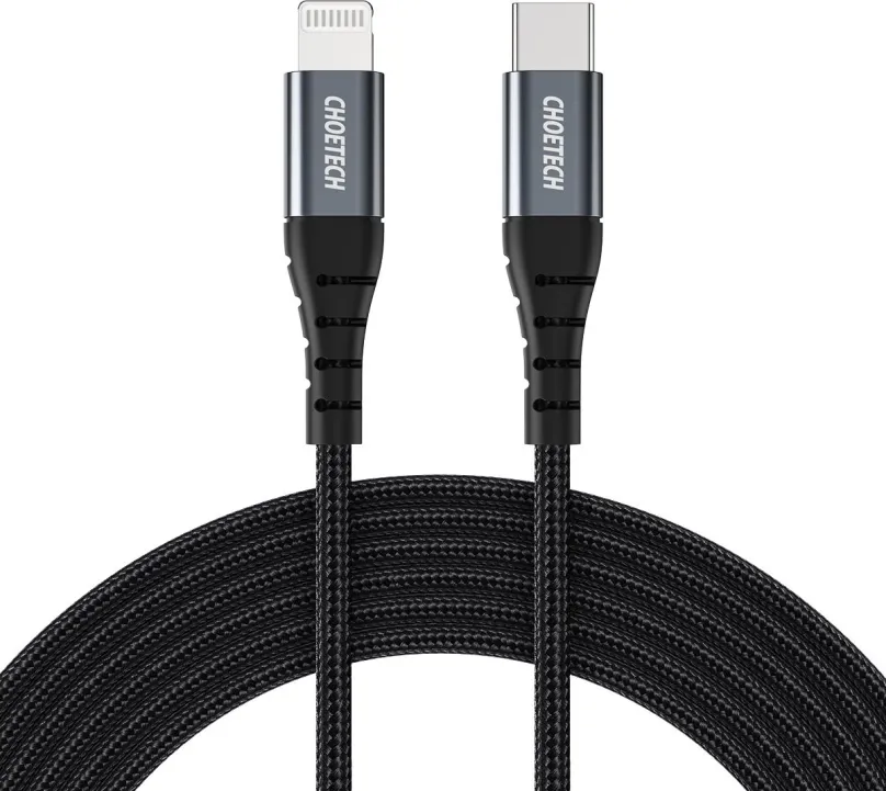 Dátový kábel ChoeTech MFI Certified Type-C to Lightning 2m braid cable