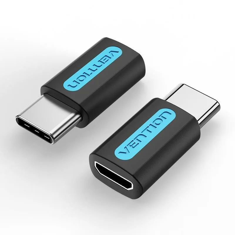 Redukcia Vention USB-C (M) do Micro USB 2.0 (F) OTG Adapter Black PVC Type