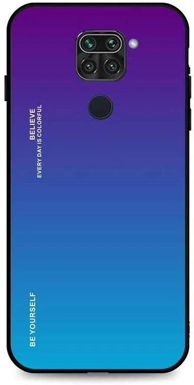 Kryt na mobil TopQ LUXURY Xiaomi Redmi Note 9 pevný dúhový purpurový 49994
