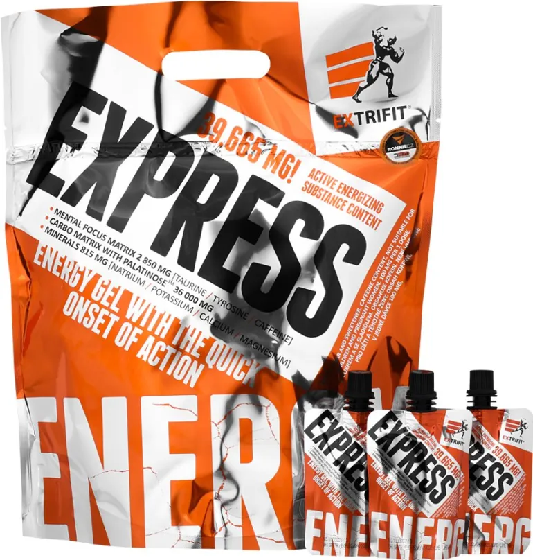 Energetický gél Extrifit Express, 25x80g, limetka