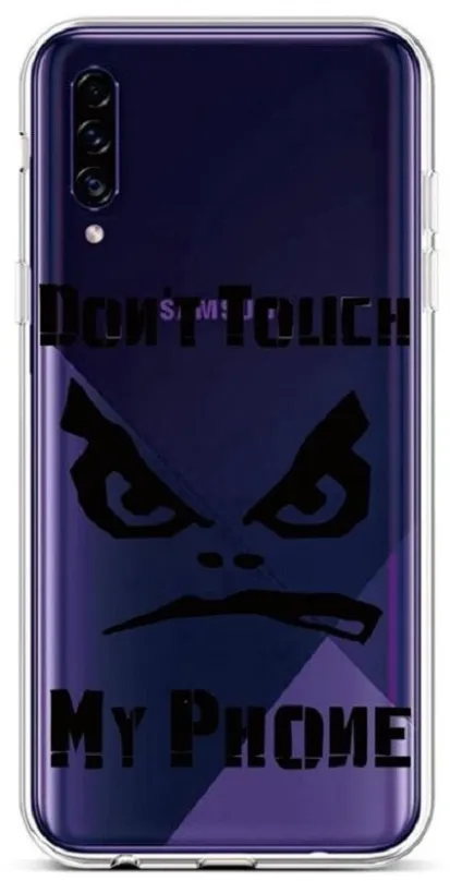 Kryt na mobil TopQ Samsung A30s silikón Nechcem Touch priehľadný 45264