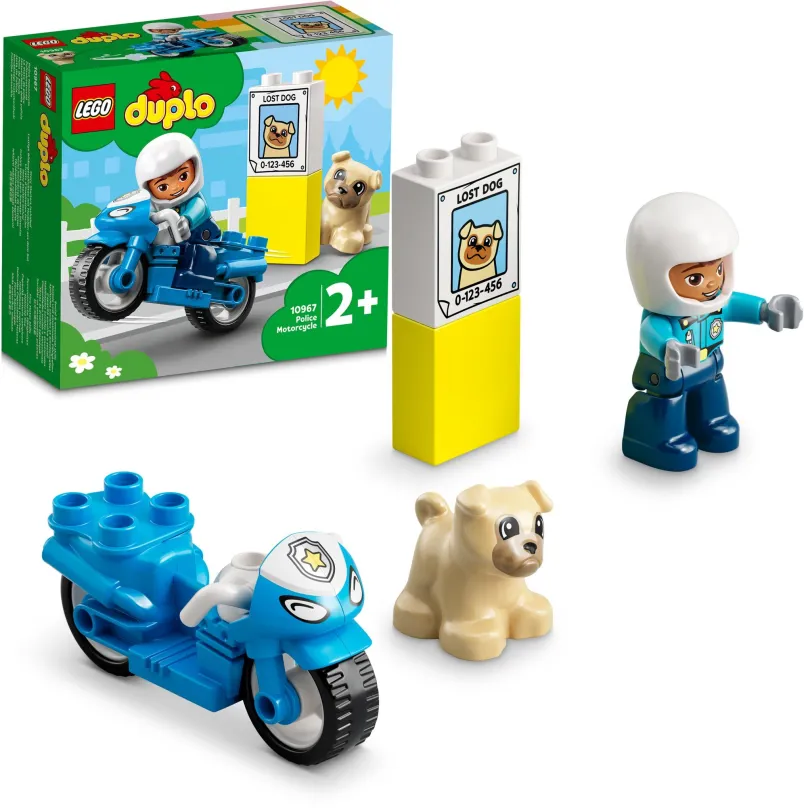 LEGO stavebnica LEGO® DUPLO® 10967 Policajná motorka