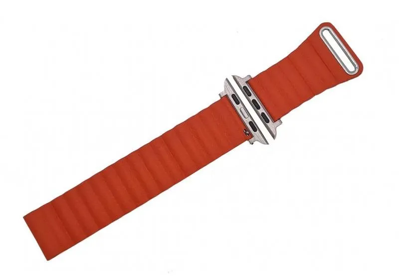 Remienok Drakero Kožený Elegancia pre Apple Watch 38mm / 40mm / 41mm červený