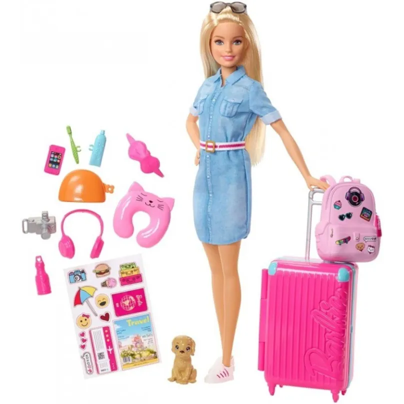 Barbie Cestovateľka so psíkom, Mattel FWV25