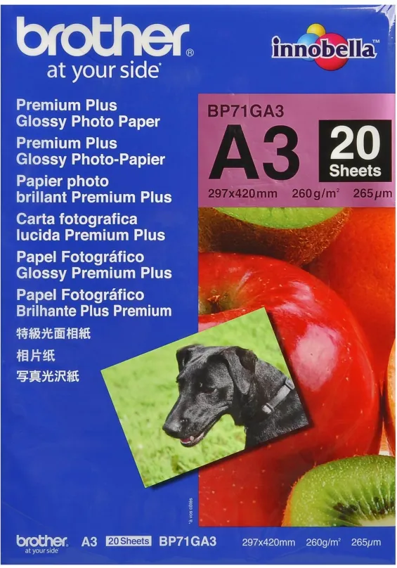 Fotopapier Brother BP71GA3 Premium Glossy