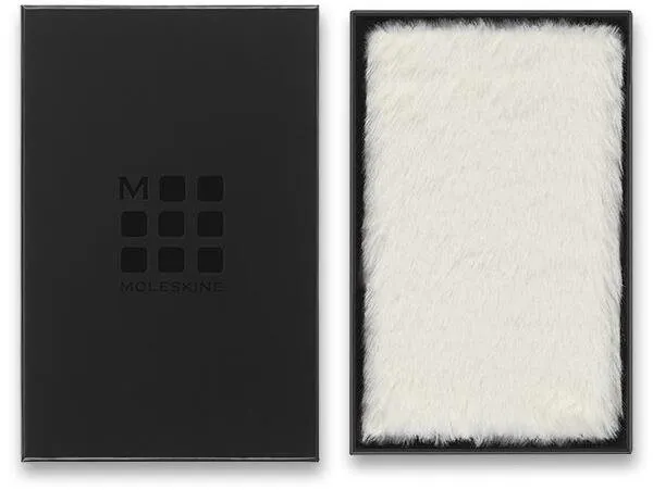 Zápisník Moleskine Faux Fur XS, čistý, Cream White