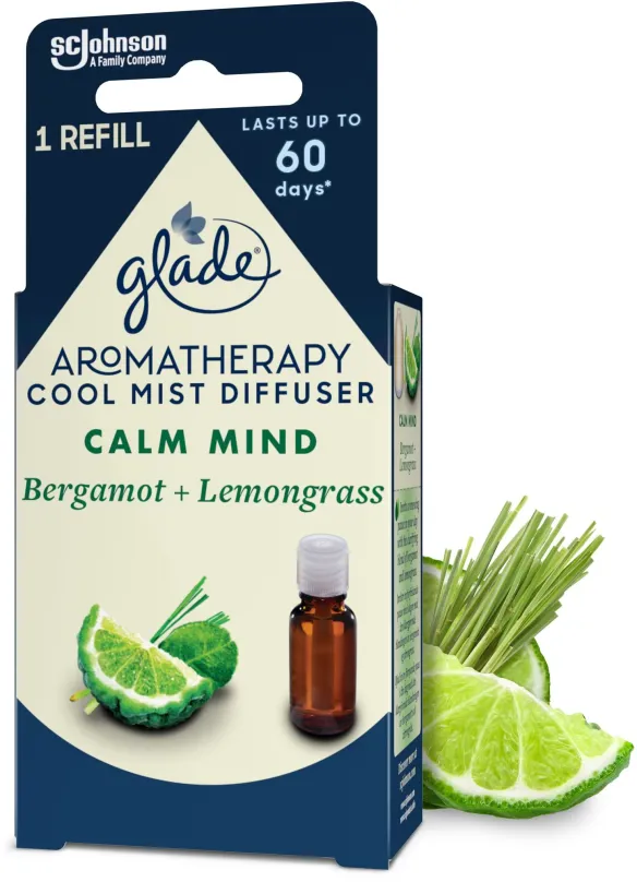 Esenciálny olej GLADE Aromatherapy Cool Mist Diffuser Calm Mind náplň17,4 ml