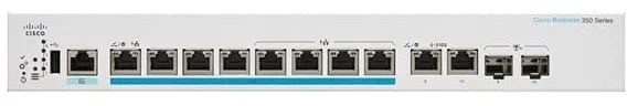 Switch CISCO CBS350 Managed 2-port 2.5GE, 6-port GE, PoE, 2x10G combo, do čajky, 6x RJ-45,