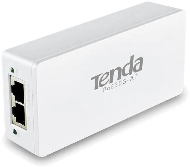 Injektor Tenda PoE30G-AT, 802.3af/at pre vysielanie PoE (Power over Ethernet), GLAN, 30W,