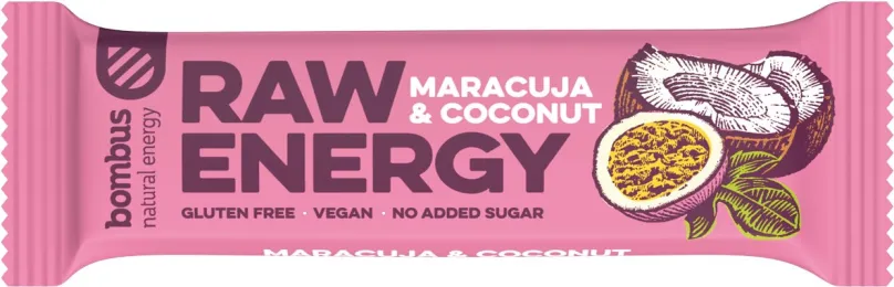 Raw tyčinka Bombus Raw Energy Maracuja&Coconut 50g