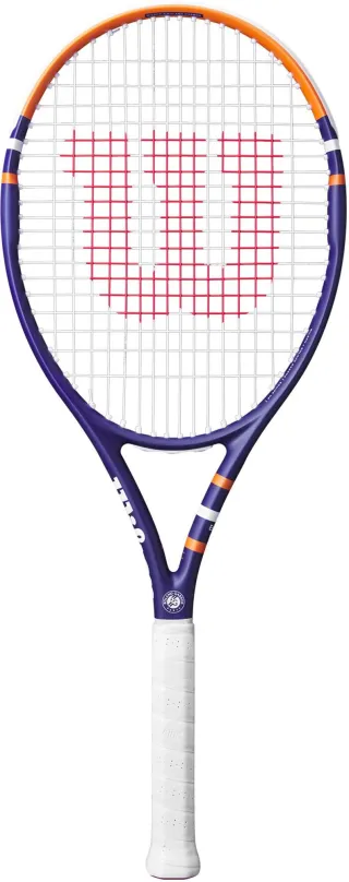 Tenisová raketa Wilson Roland Garros Equipe HP L3, vypletená s vyvážením do ruky, hmotnosť