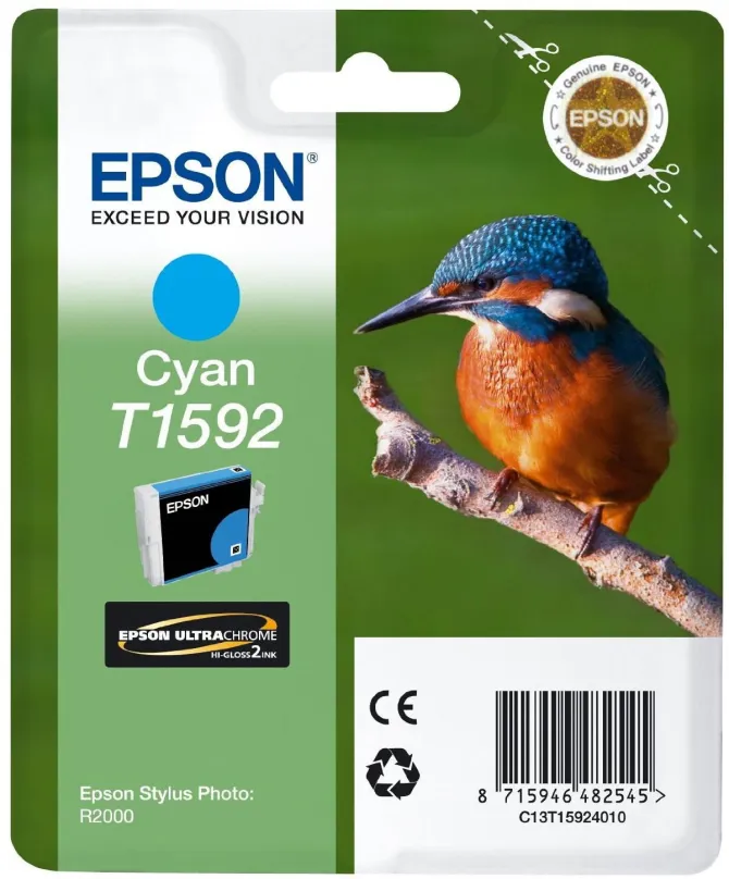 Cartridge Epson T1592 azúrová