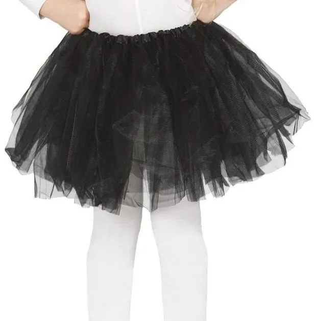 Doplnok ku kostýmu Detská Čierna Sukňa Tutu - 31cm