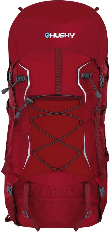 Turistický batoh Husky Ribon 60 l bordo, s objemom 60 l,, rozmery 60 x 37 x 27 cm, hmotnos