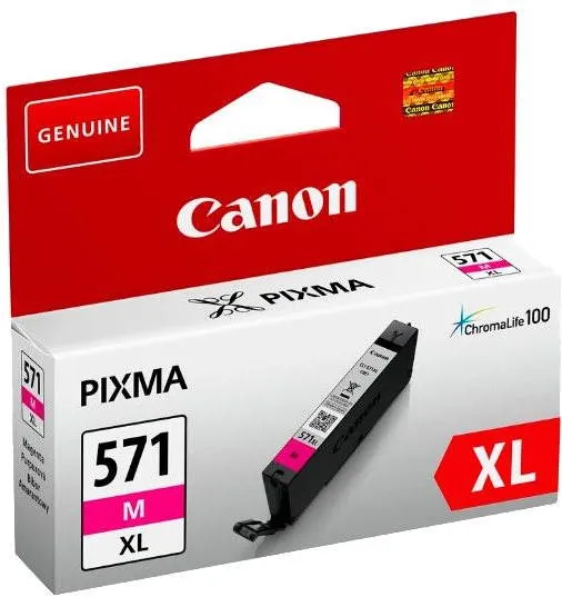 Cartridge Canon CLI-571M XL purpurová, pre tlačiarne Canon PIXMA MG5750, MG5751, MG5752, M