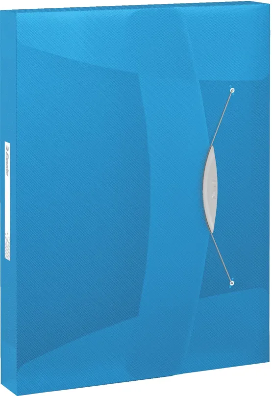 Dosky na dokumenty ESSELTE VIVIDA A4 s gumičkou, transparentná modrá