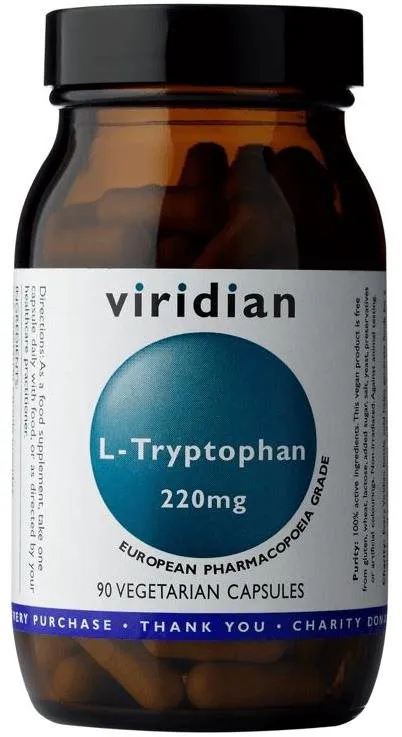 Aminokyseliny Viridian L-Tryptophan 220mg 90 kapsúl