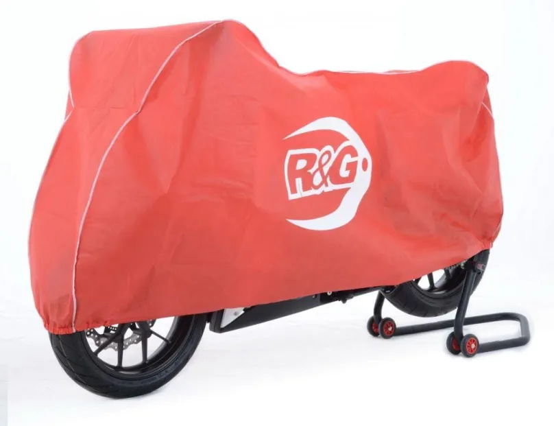 Plachta na motorku R&G Superbike/Street priedušná vnútorná plachta červená/biela