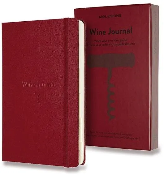 Zápisník Moleskine Passion Journal Wine L, tvrdé dosky