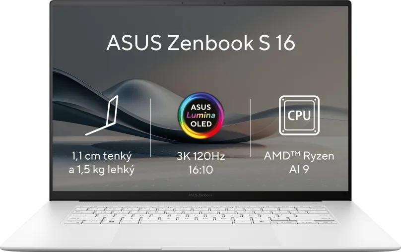 Notebook ASUS Zenbook S 16 OLED UM5606WA-OLED253X Scandinavian White celokovový