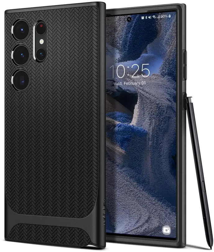 Kryt na mobil Spigen Neo Hybrid Black Samsung Galaxy S23 Ultra, pre Samsung Galaxy S23 Ult