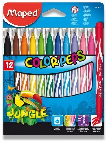 Fixy MAPED Color Peps Jungle 12 farieb