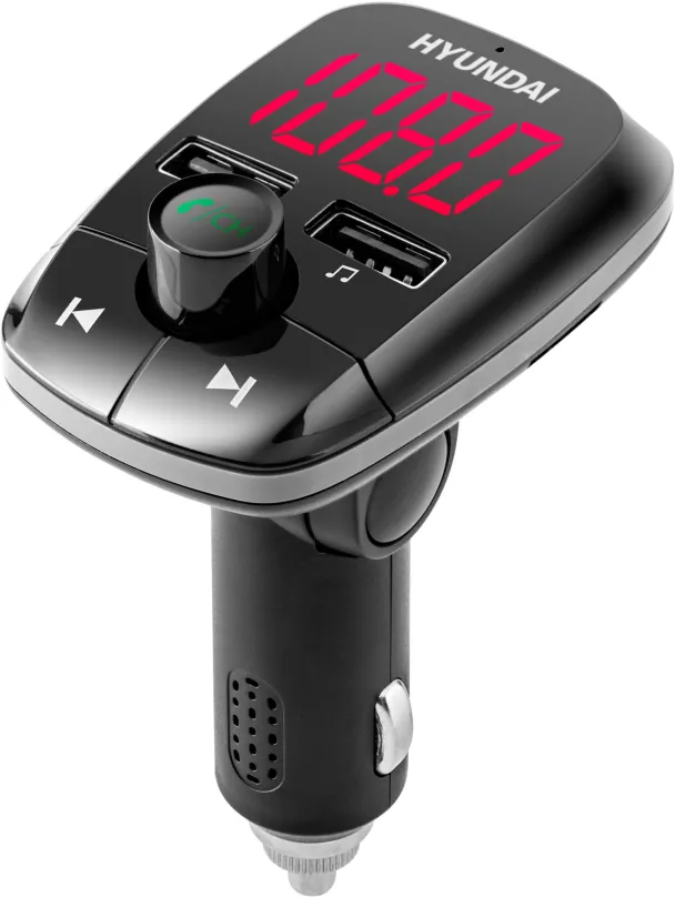 FM Transmitter Hyundai FMT 380 BT CHARGE, do auta s USB, Bluetooth a čítačkou pamäťových k