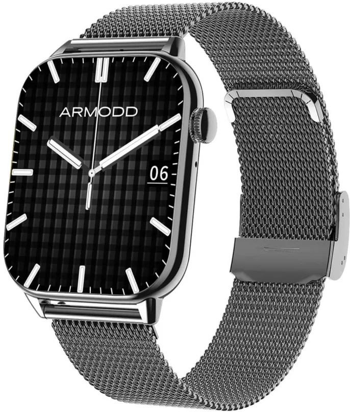 Chytré hodinky ARMODD Prime čierna, kovový + silikónový remienok